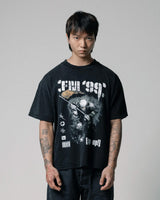 Black Washed 'FM 99' Tee
