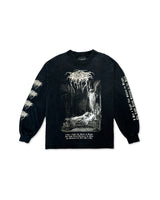 Black Washed 'In the Dark' Long Sleeve Tee