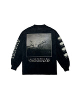 Black Washed 'In the Dark' Long Sleeve Tee