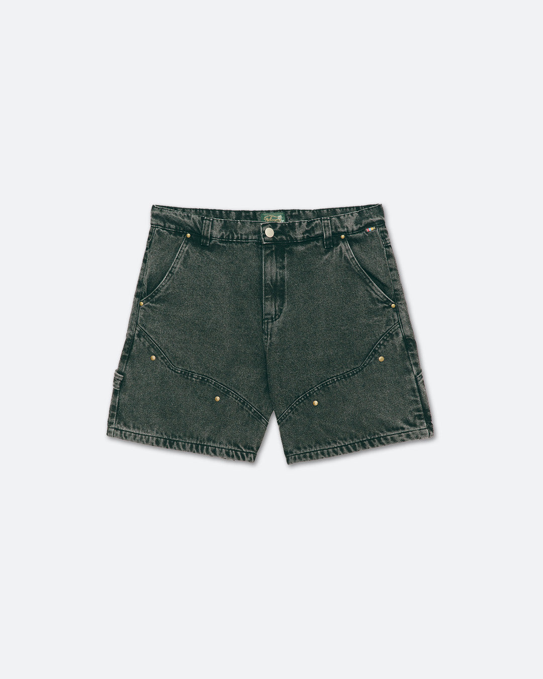 Black Western Denim Shorts