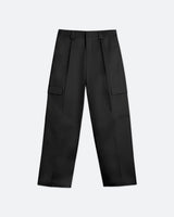 Black Wide Cargo Pants