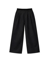 Black Wide Cotton 'Tech' Pants