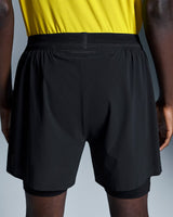 Black '5" Performance 2/1' Shorts