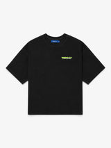 Black 'Address' Boxy Tee