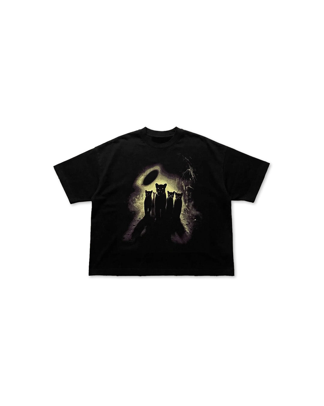 Black 'Alcateia' Boxy Tee