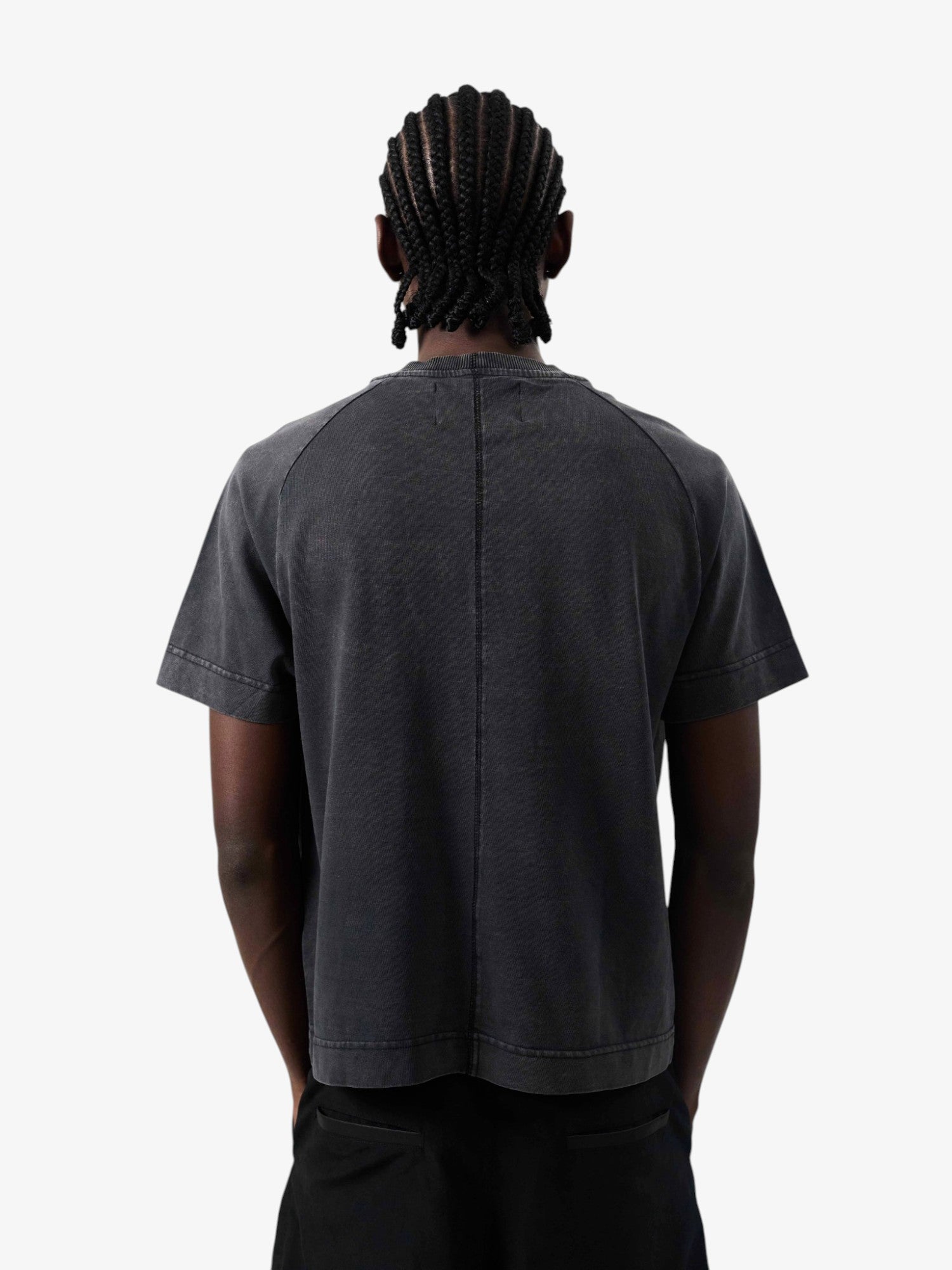 Black 'B Reflexo' Raglan Tee