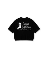 Black 'Boots' Boxy Over Tee