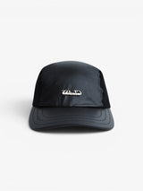 Black 'Class Inverso' Leather 3 Panel Cap