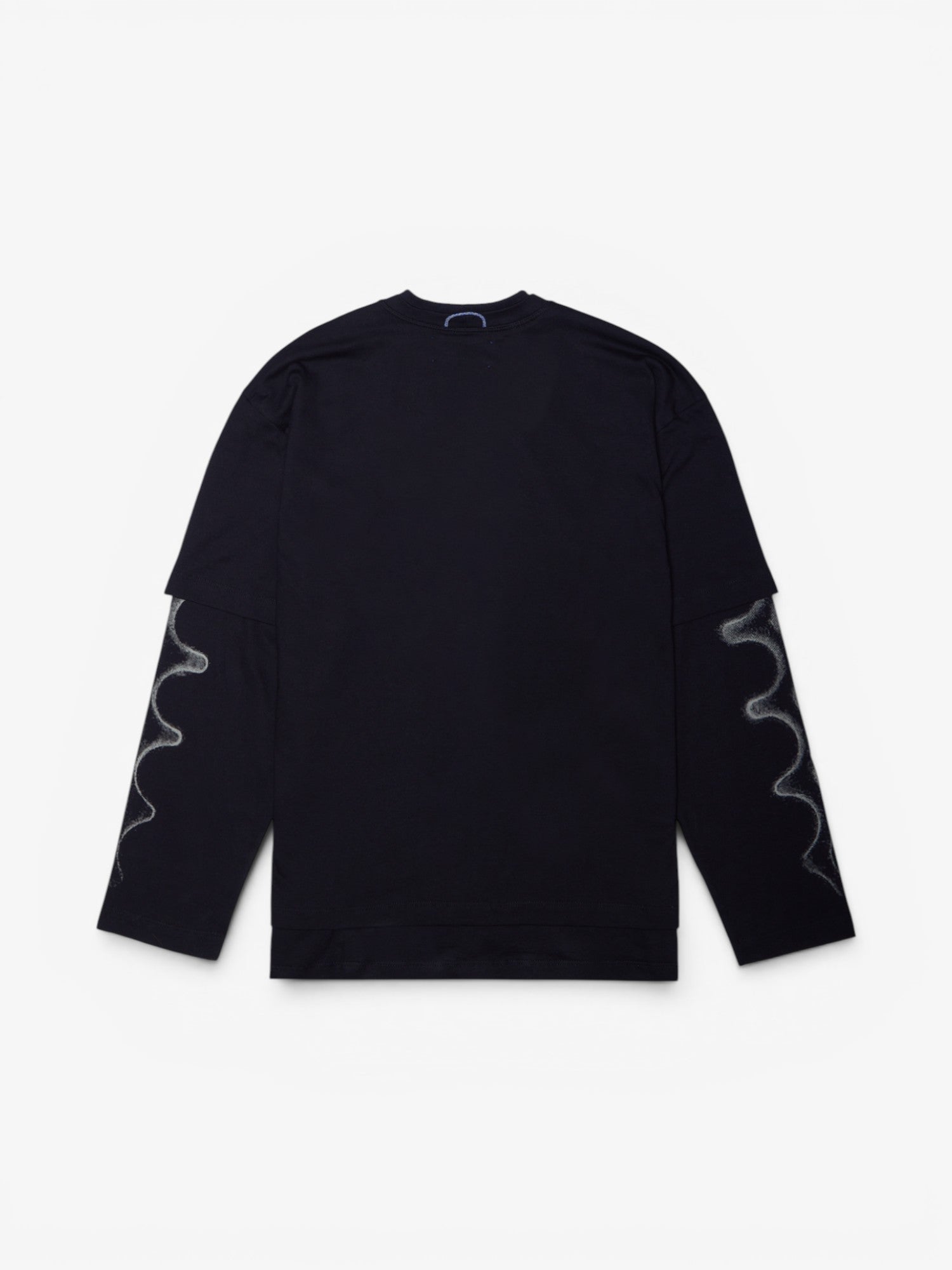 Black 'Coffee Stain' Double Tee