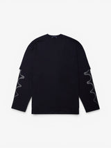 Black 'Coffee Stain' Double Tee