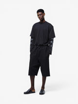 Black 'Coffee Stain' Double Tee