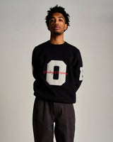 Black 'College' Crewneck