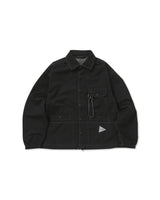 Black 'Crinkled Nylon' Shirt Jacket