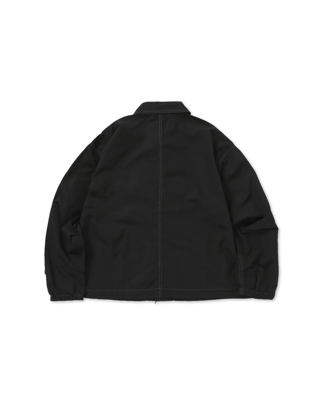 Black 'Crinkled Nylon' Shirt Jacket