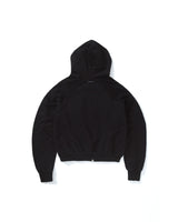 Black 'Delta' Zip Hoodie