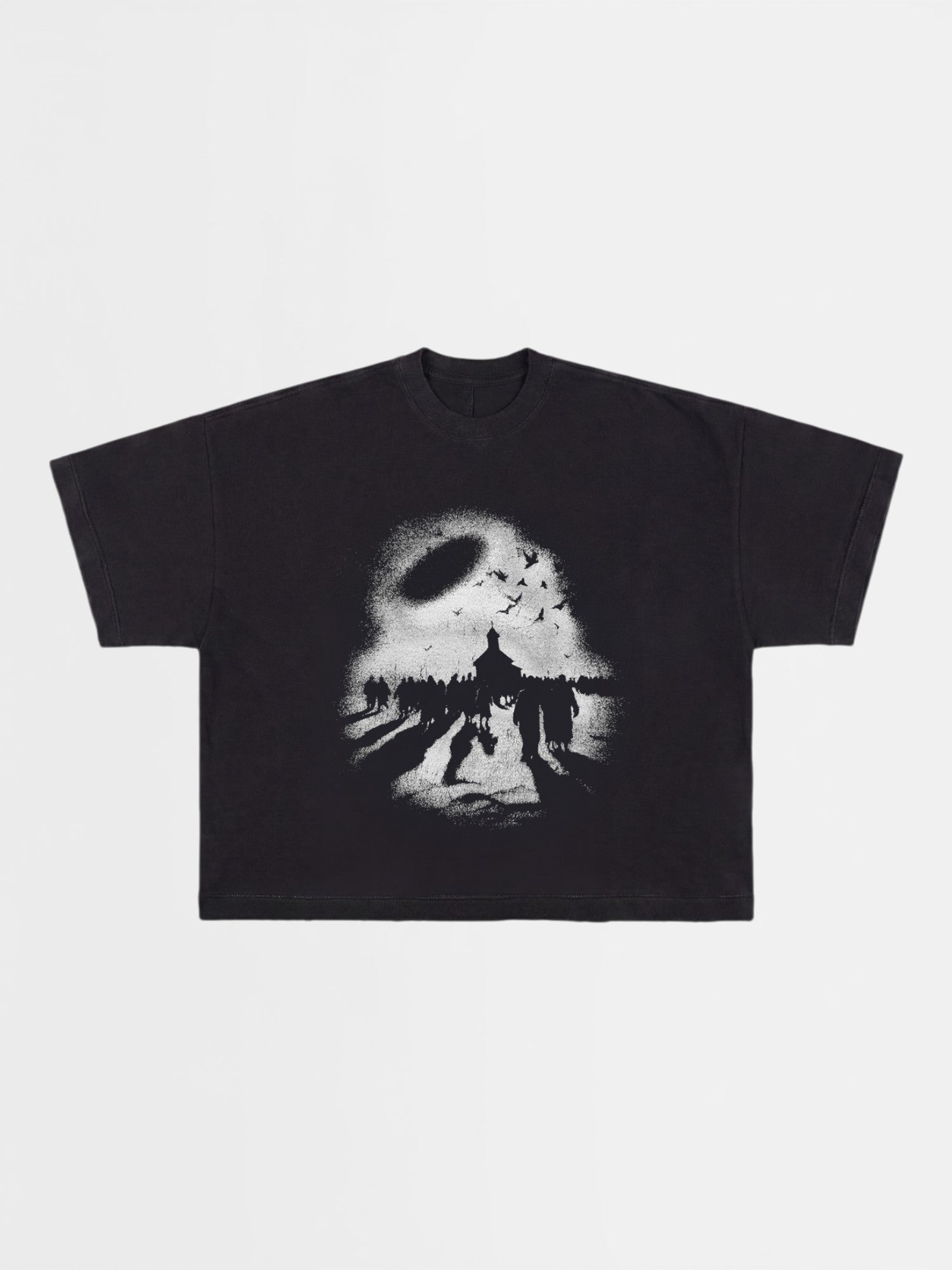 Black 'Exodus' Boxy Tee