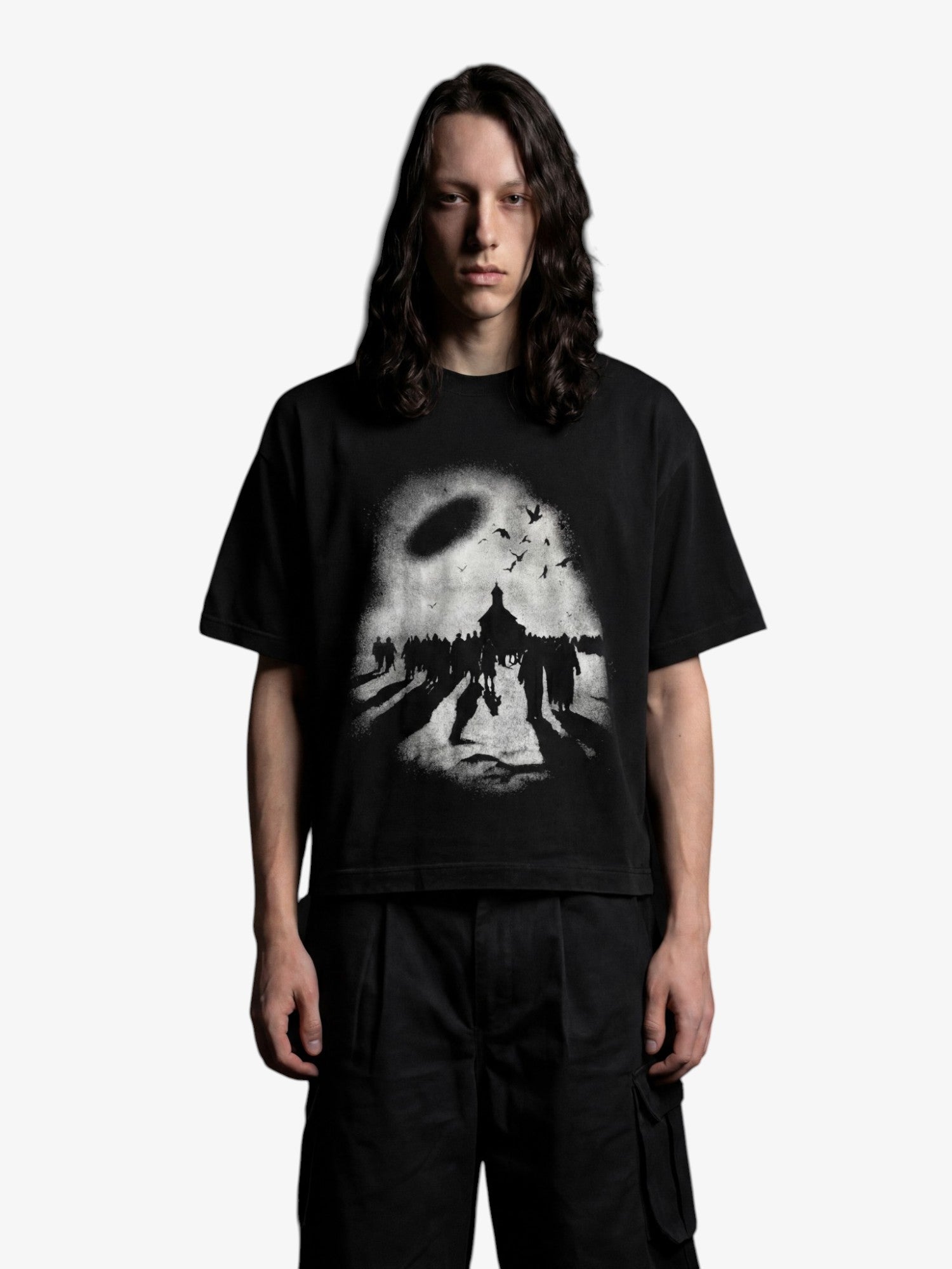 Black 'Exodus' Boxy Tee