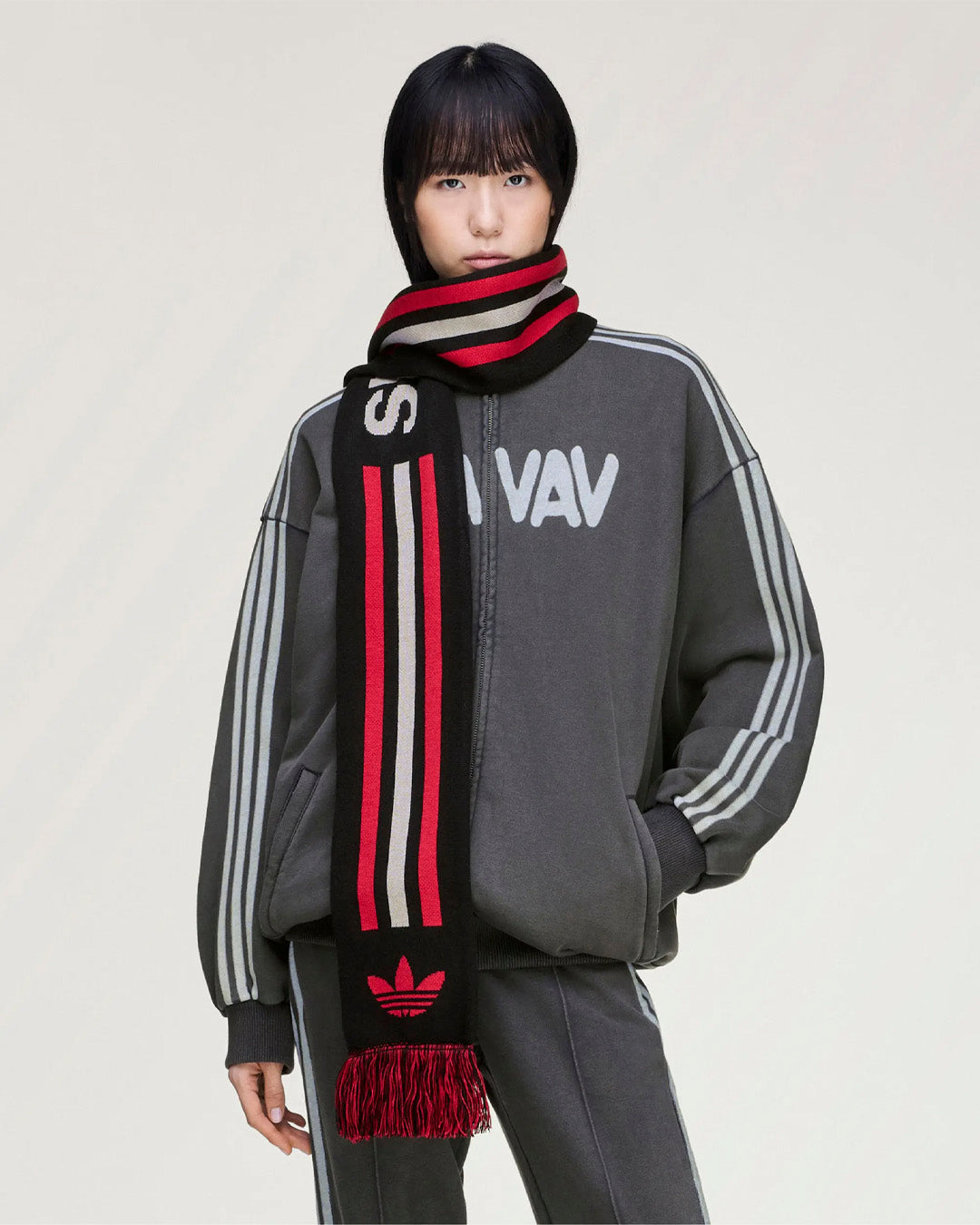 Black 'Fan' Scarf x AVAVAV