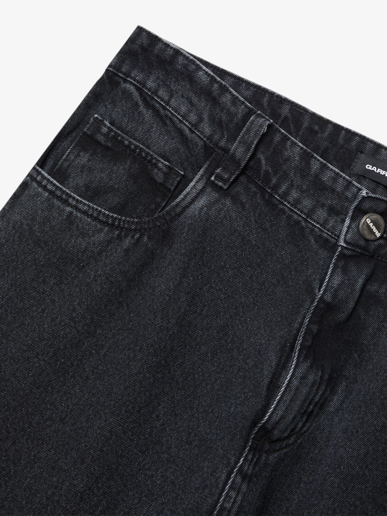 Black 'Gradient' Denim Pants