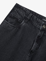 Black 'Gradient' Denim Pants