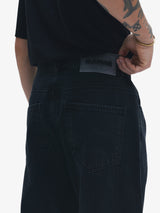 Black 'Gradient' Denim Pants