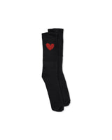 Black 'Heart' Sock