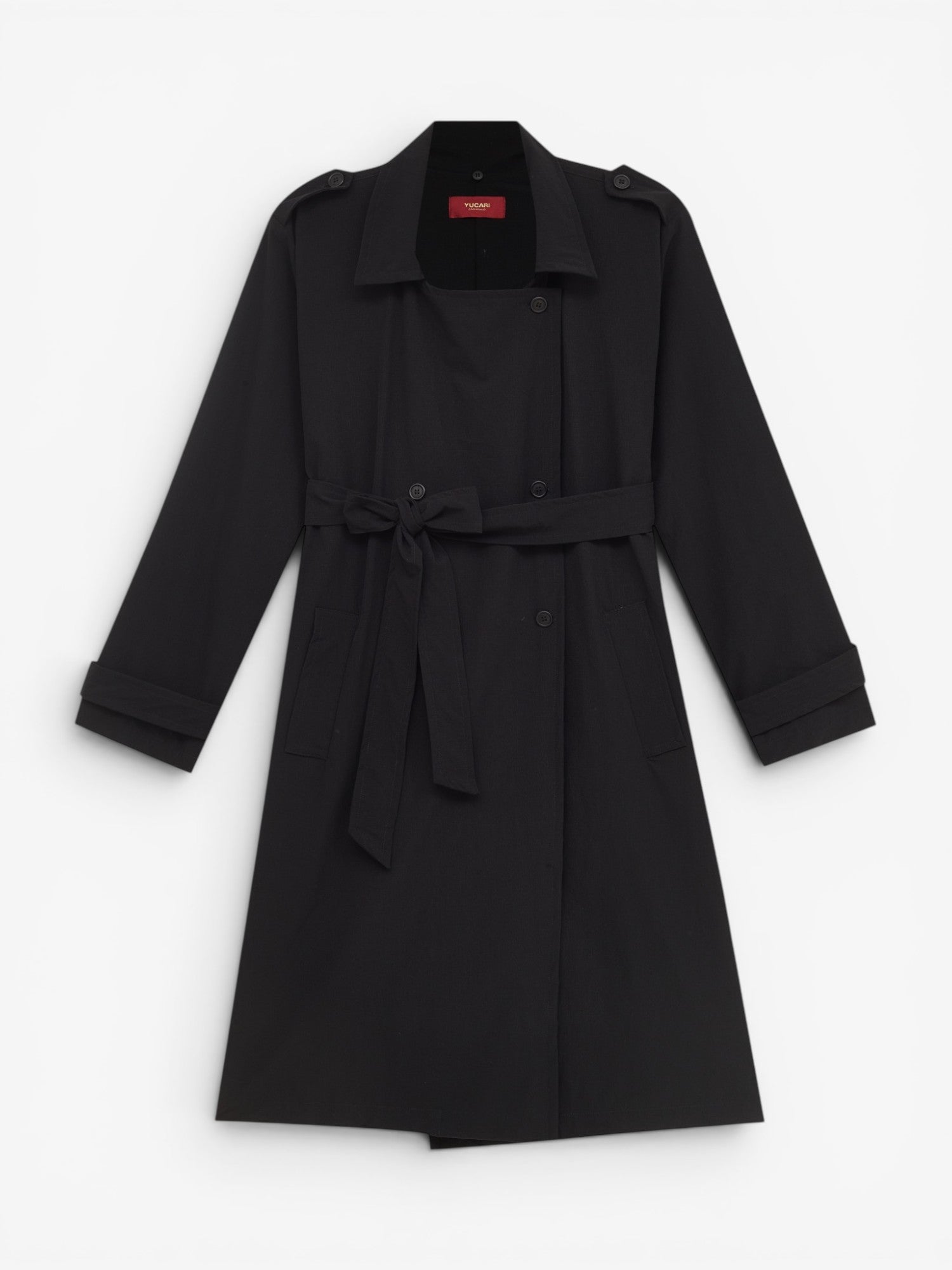 Black 'Heritage' Trench Coat