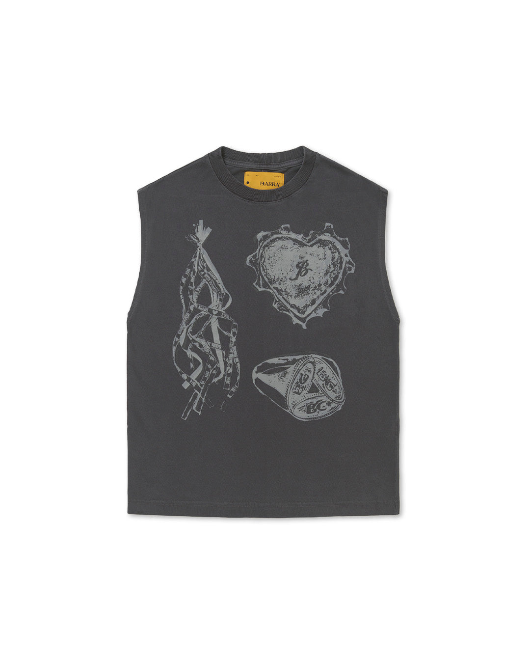 Black 'Iconografia' Tank Top