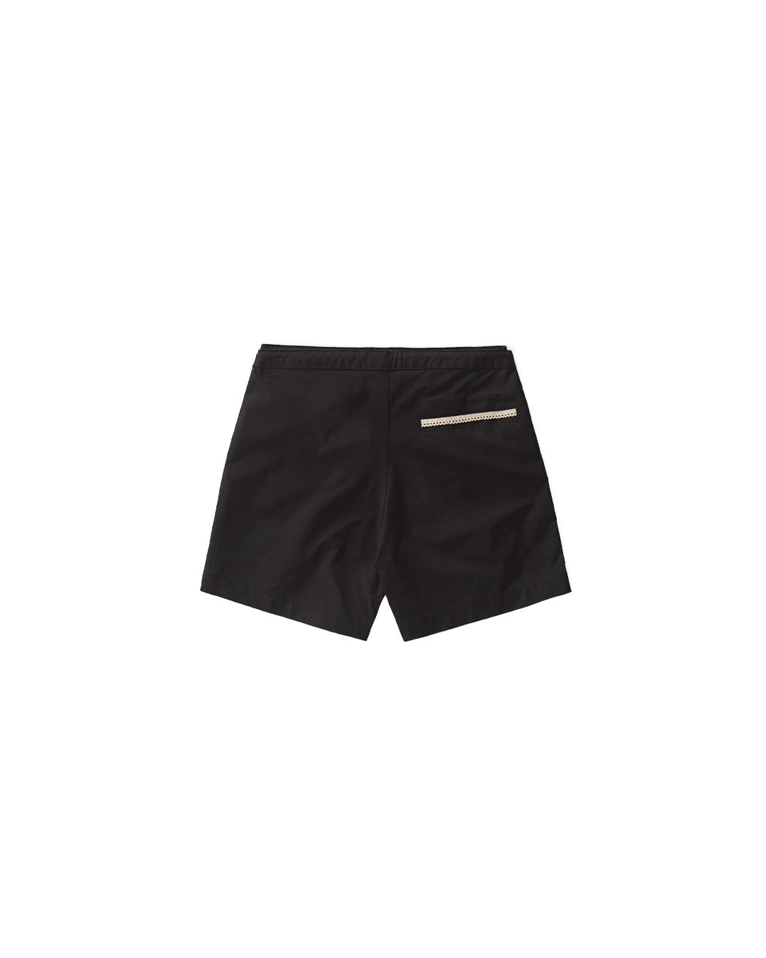 Black 'Lace' Pocket Shorts