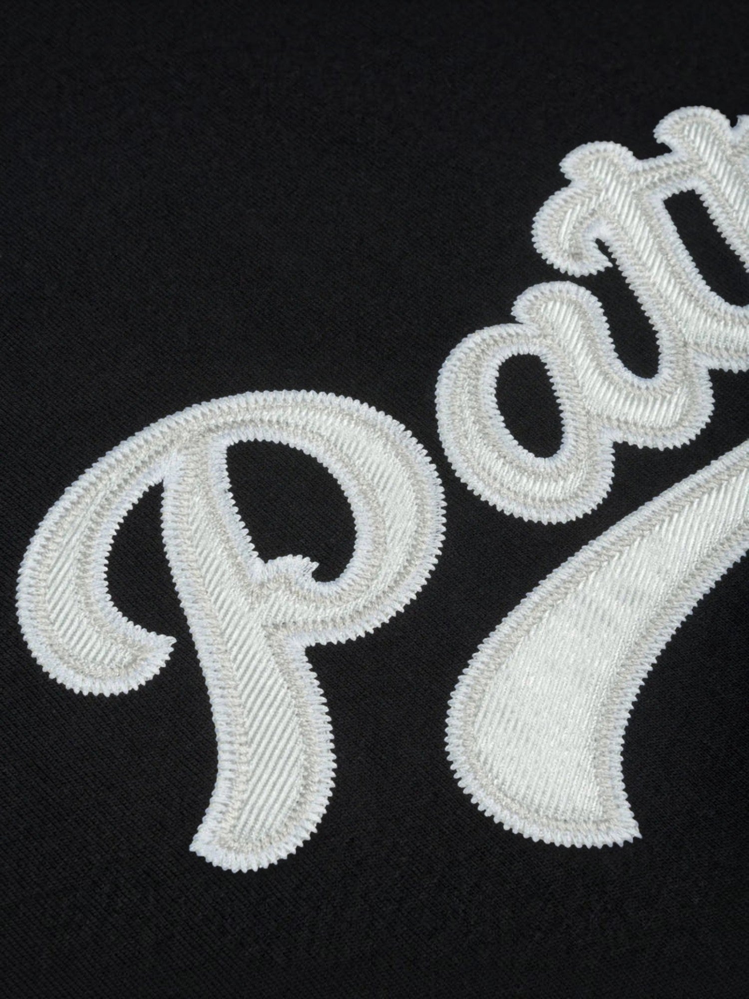 Black 'Logo Tail' Tee