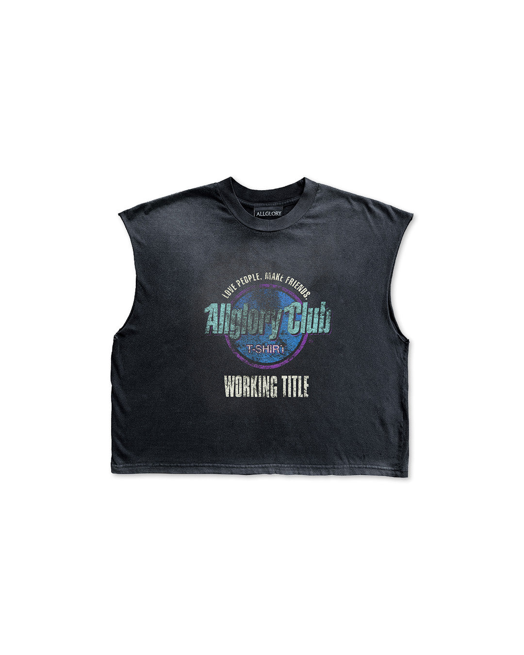 Black 'Love People Make Friends' Tank Top X ALLGLORY