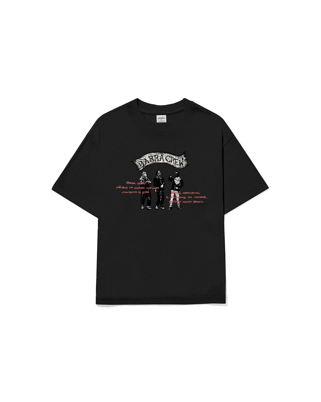 Black 'Mascarados' Boxy Tee