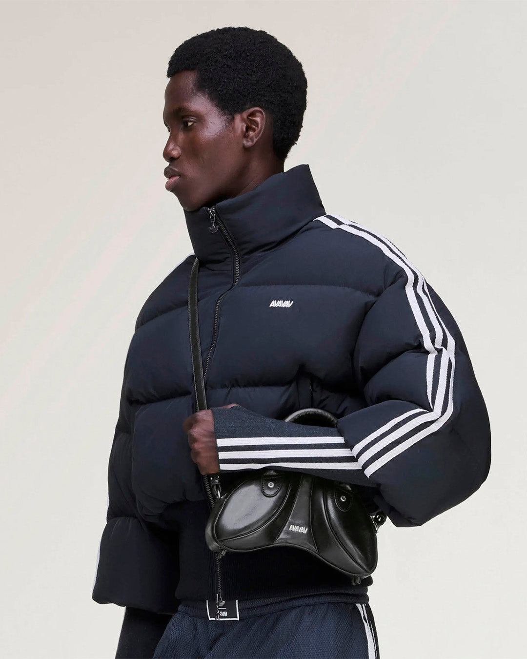 Black 'Mini Sculpted' Bag x AVAVAV