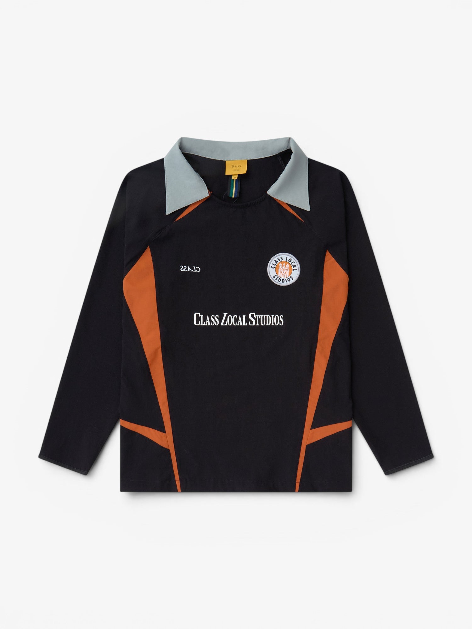 Black & Orange 'AOK' Longsleeve Jersey