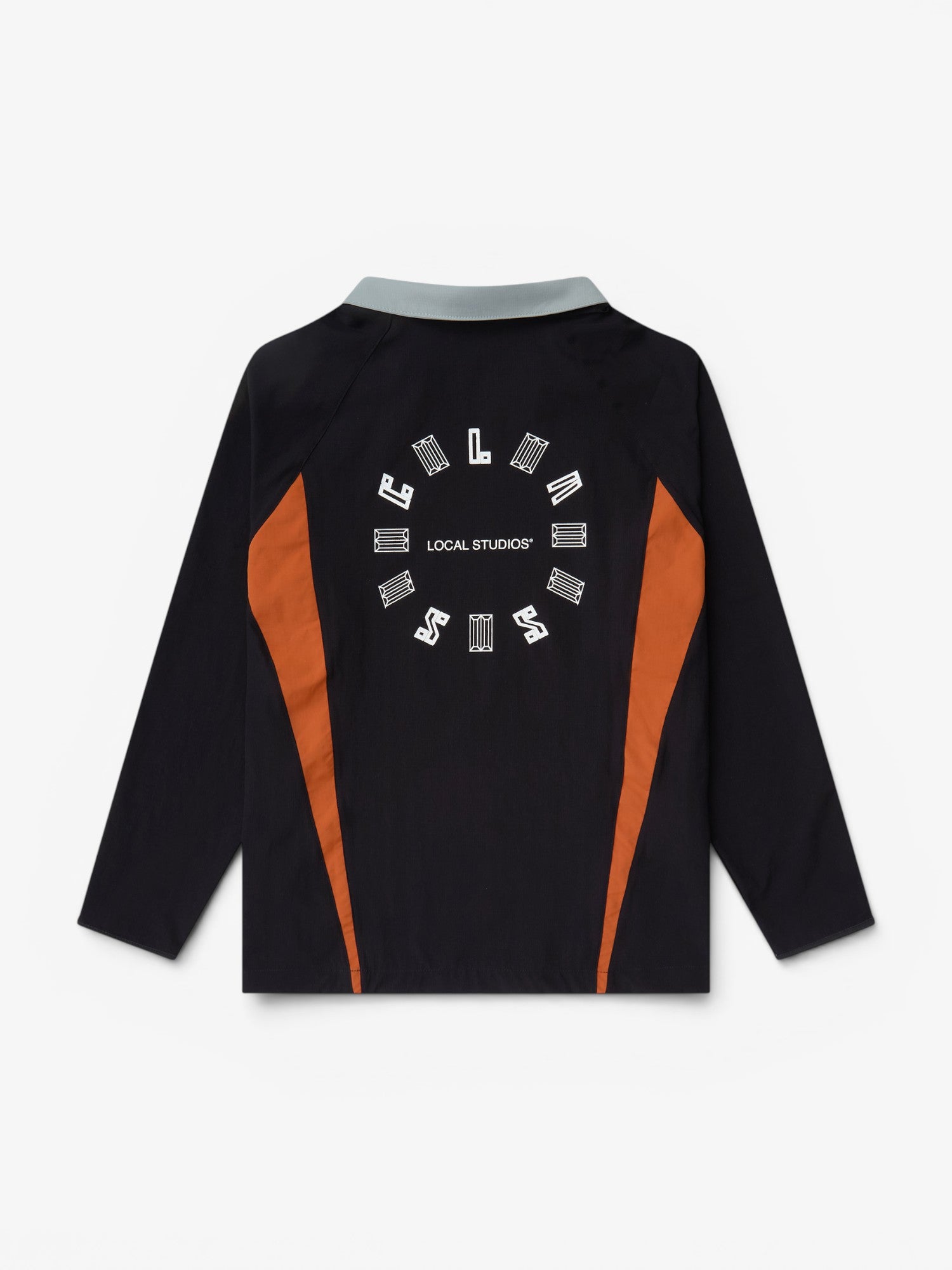 Black & Orange 'AOK' Longsleeve Jersey