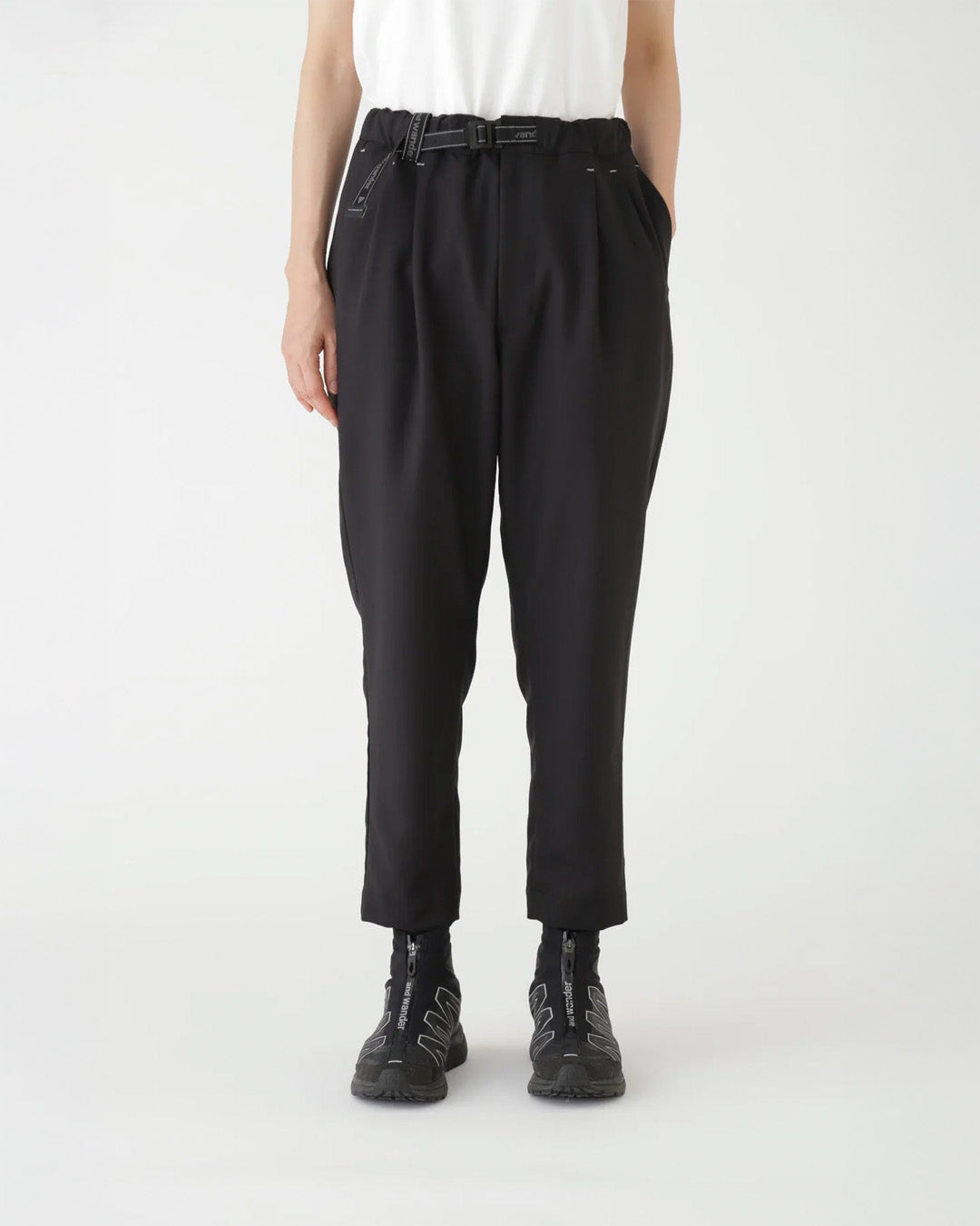 Black 'PE Melange Twill' Pants
