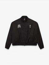 Black 'Pinstripe' Track Jacket X WILLY CHAVARRIA