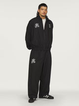 Black 'Pinstripe' Track Jacket X WILLY CHAVARRIA