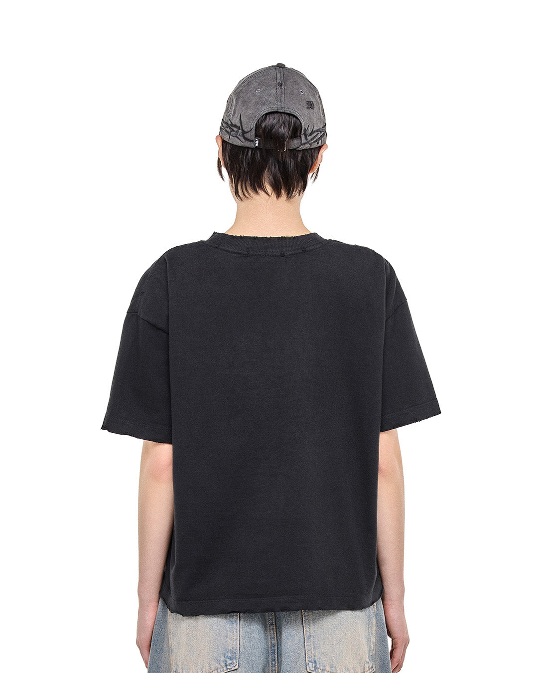 Black 'Preacher' Boxy Tee