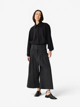 Black 'Pregas 2.0' Striped Denim Pants