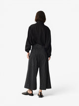 Black 'Pregas 2.0' Striped Denim Pants
