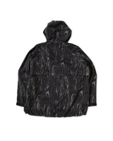 Black 'Printed' Rain Jacket