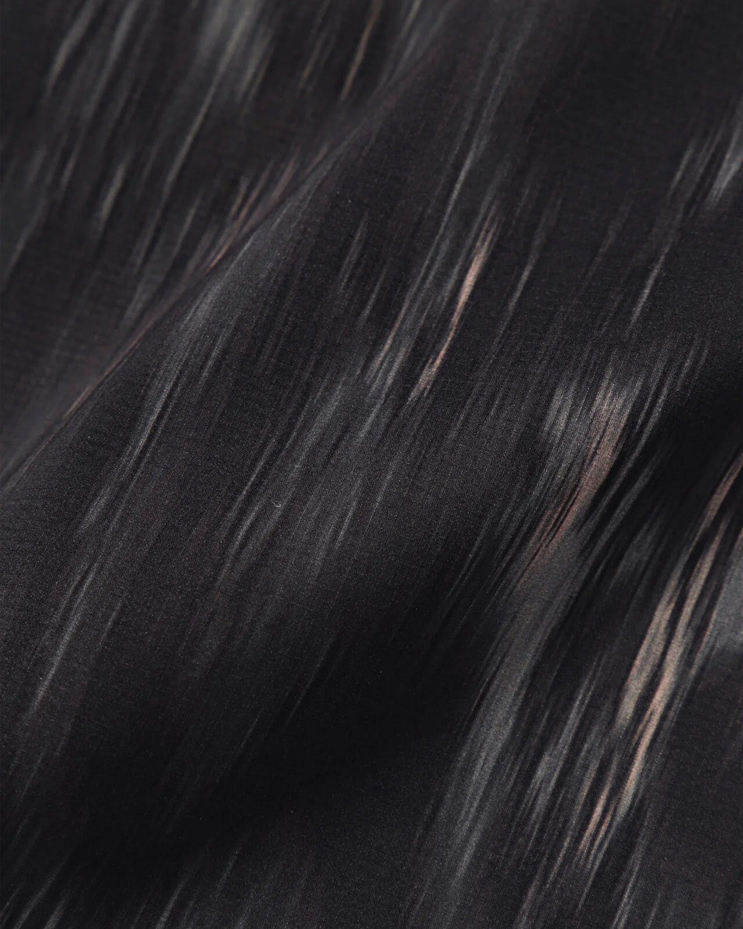 Black 'Printed' Rain Jacket