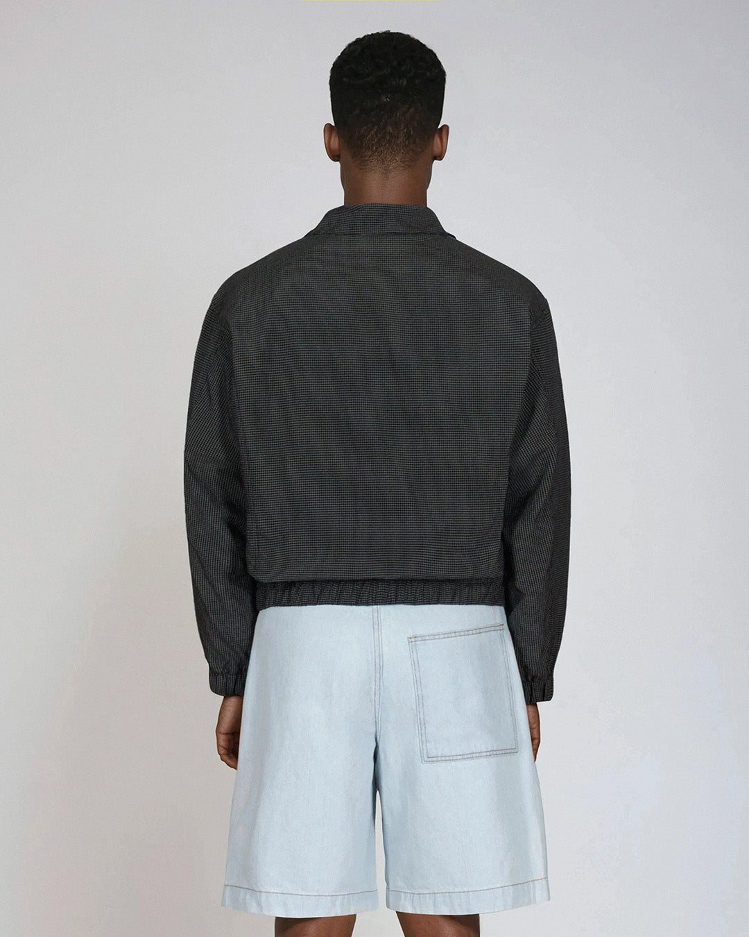 Black 'Quadriculada' Jacket