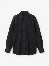 Black 'Recortes' Denim Shirt