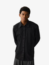 Black 'Recortes' Denim Shirt