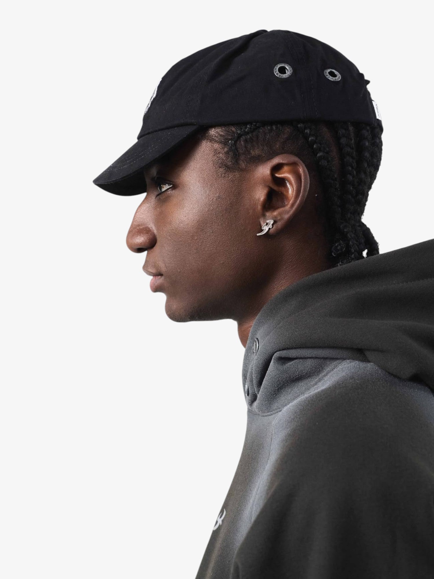 Black 'Rizoma' Six Panel Cap
