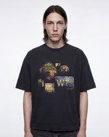 Black 'Rusty Signs' Boxy Tee X EGHO STUDIOS