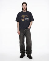 Black 'Rusty Signs' Boxy Tee X EGHO STUDIOS