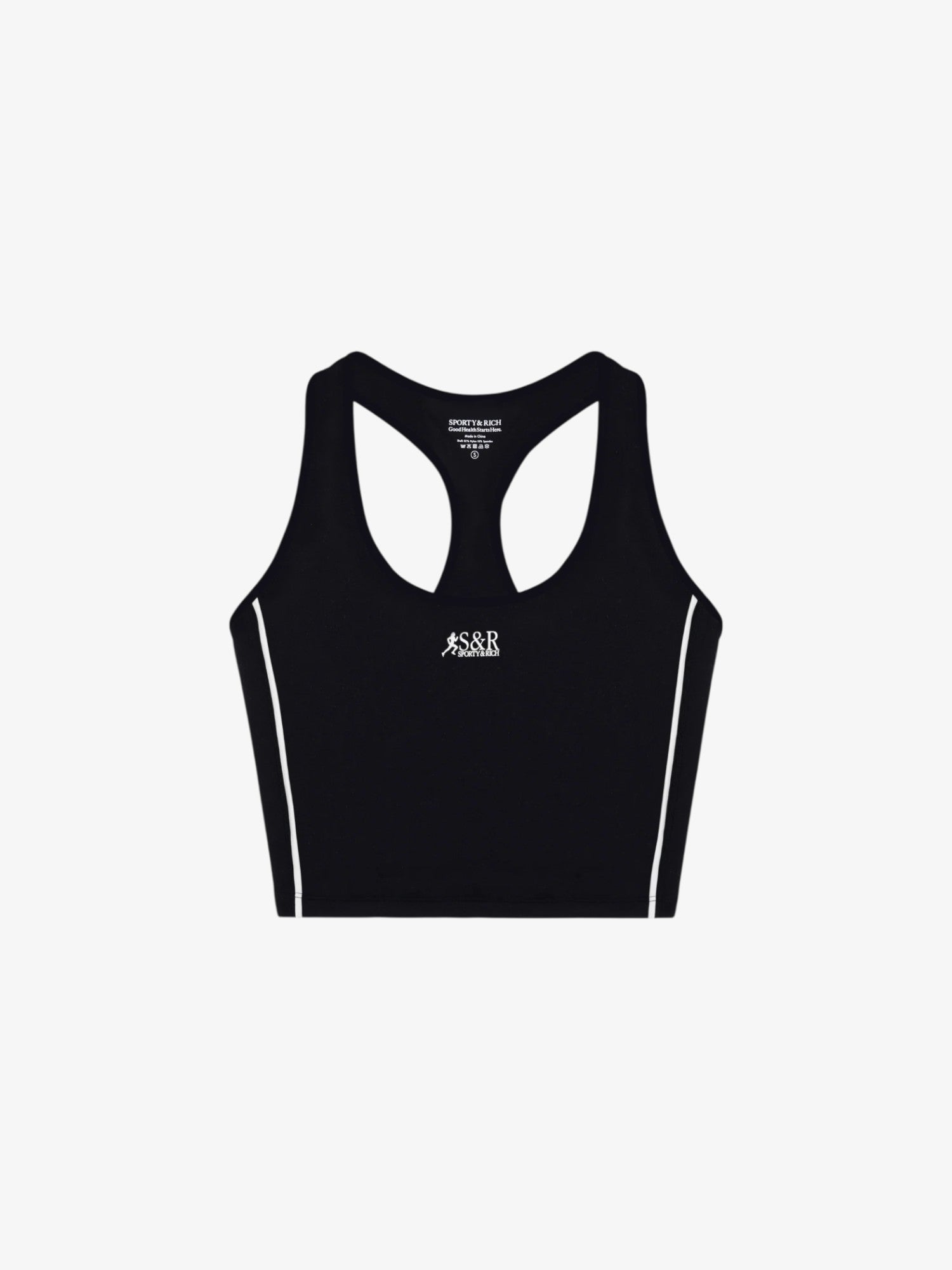 Black 'SR Runner Sports' Tank Top